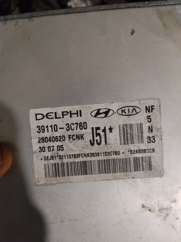 ECU هیوندای سوناتا NF شش سیلندر مدل 2007–2009 کد فنی 39110‑3C760 (اصلی)